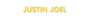 Der Vorname Justin Joel